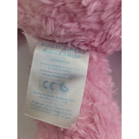 Build A Bear BAB Pink Teddy Bear Cute Cuddle Plush Stuffed Animal Toy 16" - Picture 7 of 9